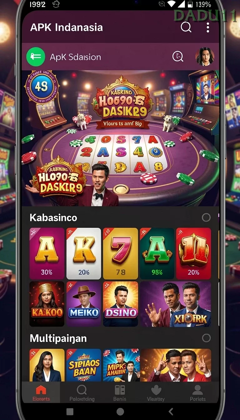 Cuplikan layar ASIA303 — menu navigasi